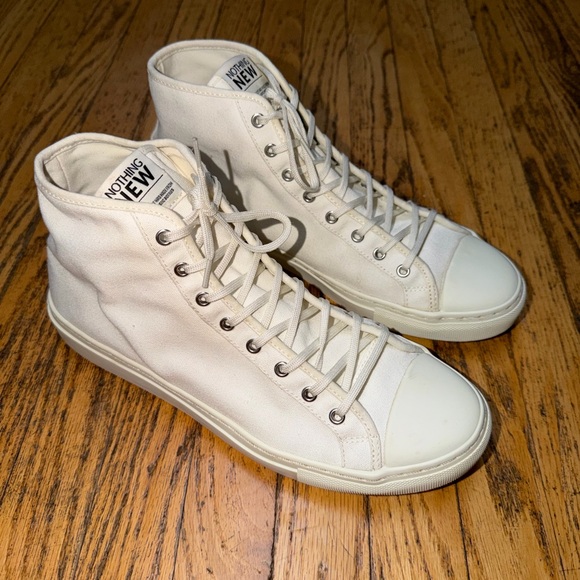 Nothing New White High-Top Sneakers Sz Men’s 10M - Picture 4 of 14
